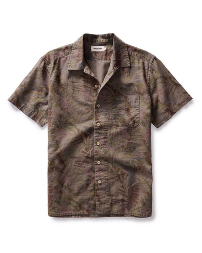 Taylor Stitch SS Hawthorne Shirt in Olive Desert Palm