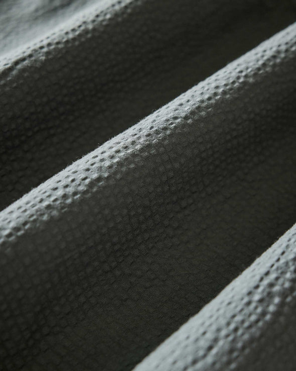 Taylor Stitch Short Sleeve Jack in Deep Sea Seersucker