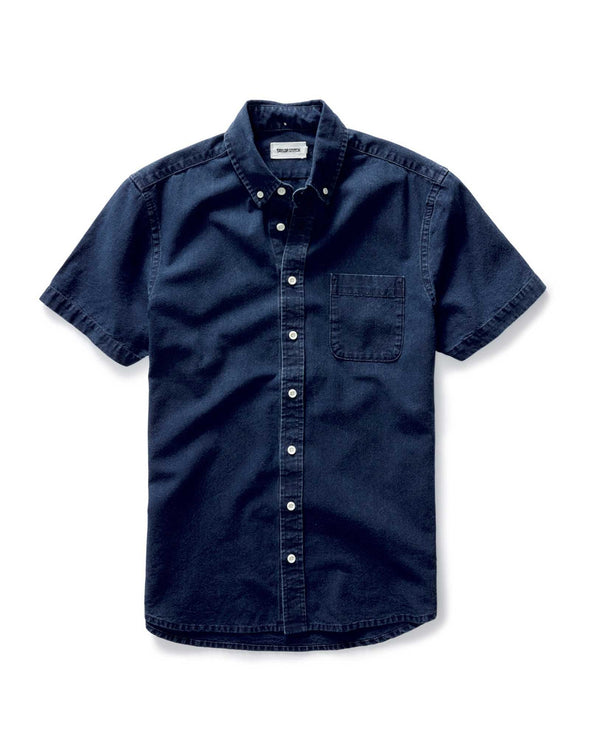 Taylor Stitch SS Jack in Rinsed Indigo Oxford