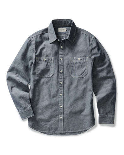 Taylor Stitch Utility Shirt in Rinsed Indigo Nep