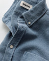 Taylor Stitch Jack LS Shirt in Washed Indigo Waffle