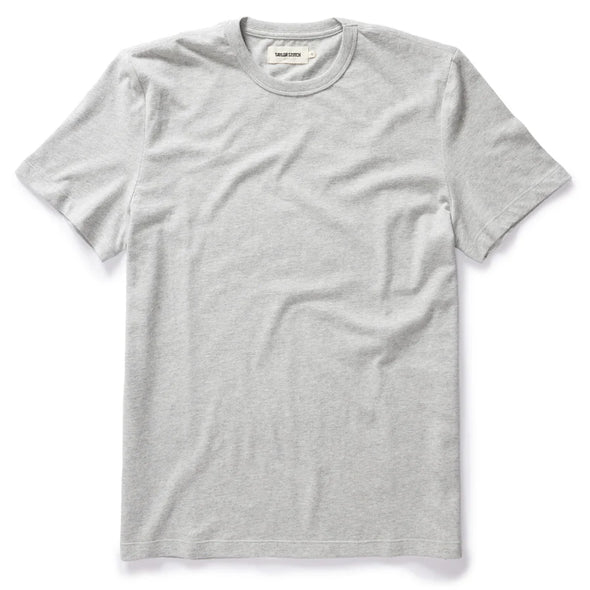 Taylor Stitch Organic Cotton SS Tee in Heather Grey