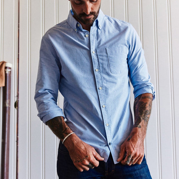 Taylor Stitch Everyday Oxford in Blue