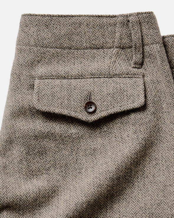 Taylor Stitch Carnegie Pant in Gravel Herringbone Wool