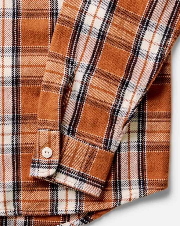 Taylor Stitch Crater Shirt in Brick Plaid