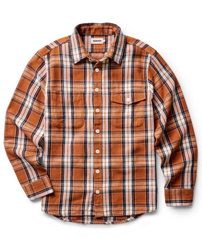 Taylor Stitch Crater Shirt in Brick Plaid