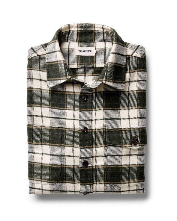 Taylor Stitch Crater Shirt in Forest Plaid