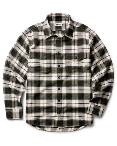 Taylor Stitch Crater Shirt in Forest Plaid