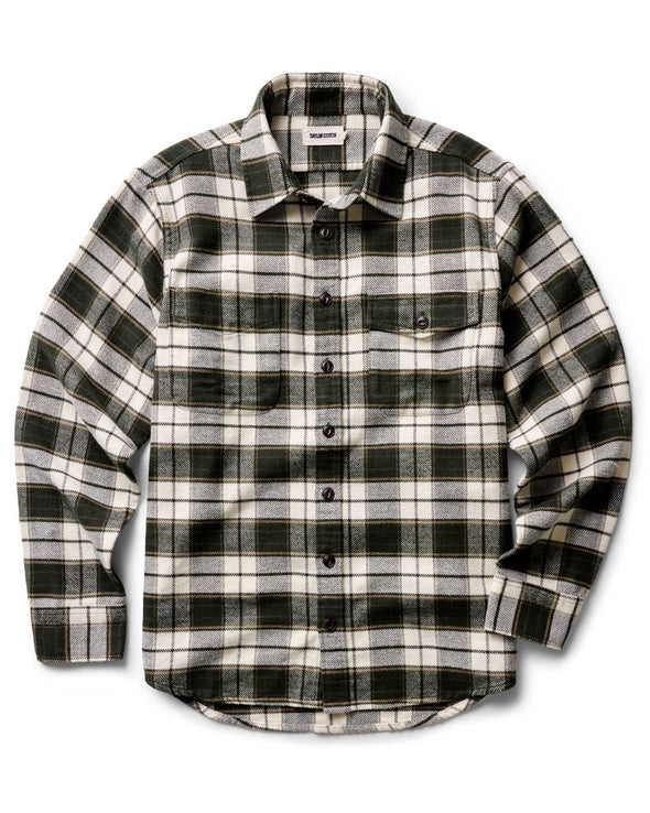 Taylor Stitch Crater Shirt in Forest Plaid