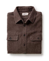 Taylor Stitch Ledge Shirt in Black Coffee Linen Tweed