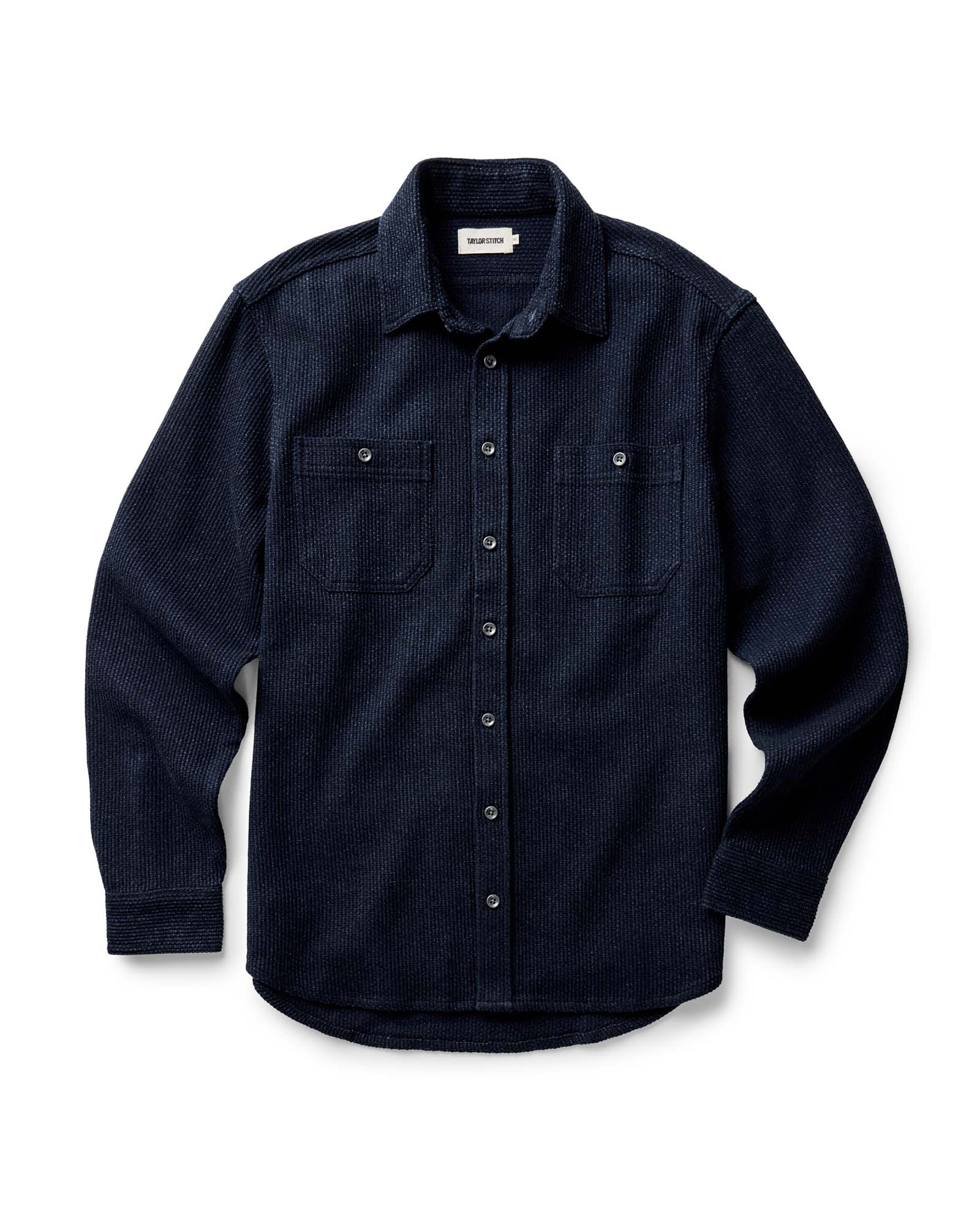 Taylor Stitch Utility Shirt in Rinsed Indigo Sashiko