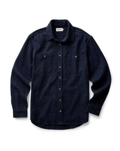 Taylor Stitch Utility Shirt in Rinsed Indigo Sashiko