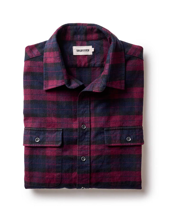 Taylor Stitch The Yosemite Shirt in Port Plaid