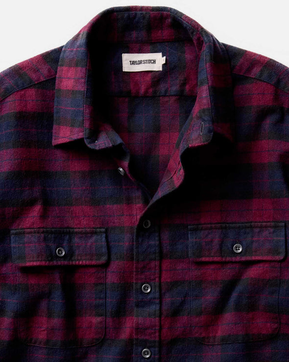 Taylor Stitch The Yosemite Shirt in Port Plaid