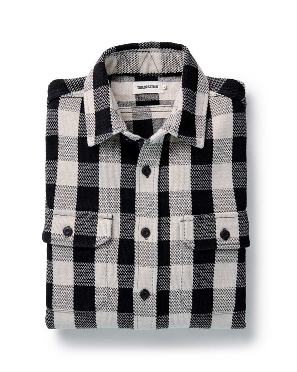 Taylor Stitch The Division Shirt in Black Indigo Check