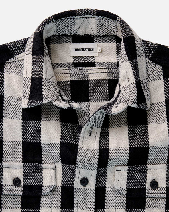 Taylor Stitch The Division Shirt in Black Indigo Check