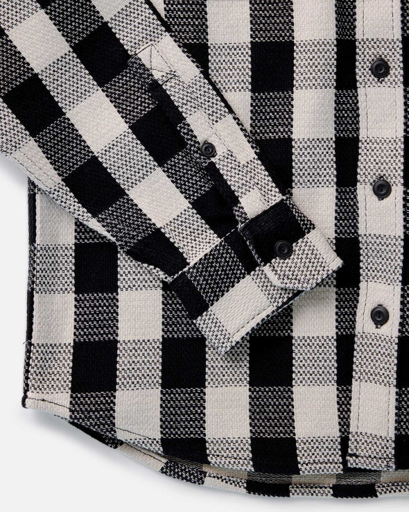 Taylor Stitch The Division Shirt in Black Indigo Check