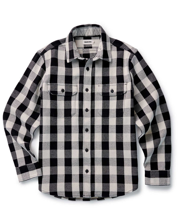 Taylor Stitch The Division Shirt in Black Indigo Check