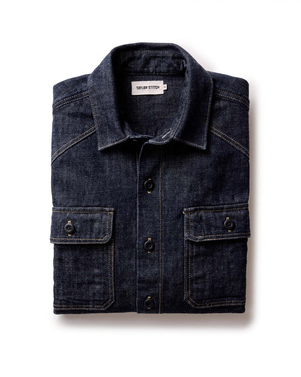 Taylor Stitch Shop Shirt in Rinsed Indigo Selvedge