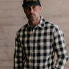 Taylor Stitch Moto Utility Shirt in White Smoke Plaid