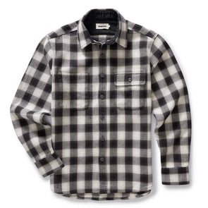Taylor Stitch Moto Utility Shirt in White Smoke Plaid