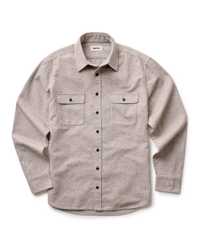 Taylor Stitch Yosemite LS Shirt in Oat Donegal