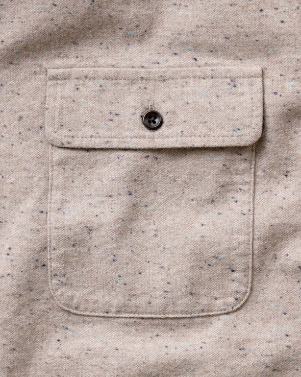 Taylor Stitch Yosemite LS Shirt in Oat Donegal