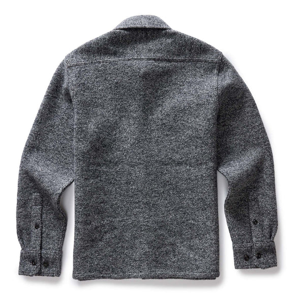 Taylor Stitch Connor Overshirt in Heather Ash Boucle