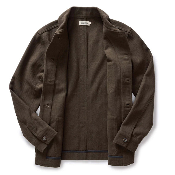Taylor Stitch Ojai Jacket in Army Herringbone Wool