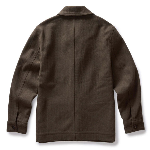 Taylor Stitch Ojai Jacket in Army Herringbone Wool