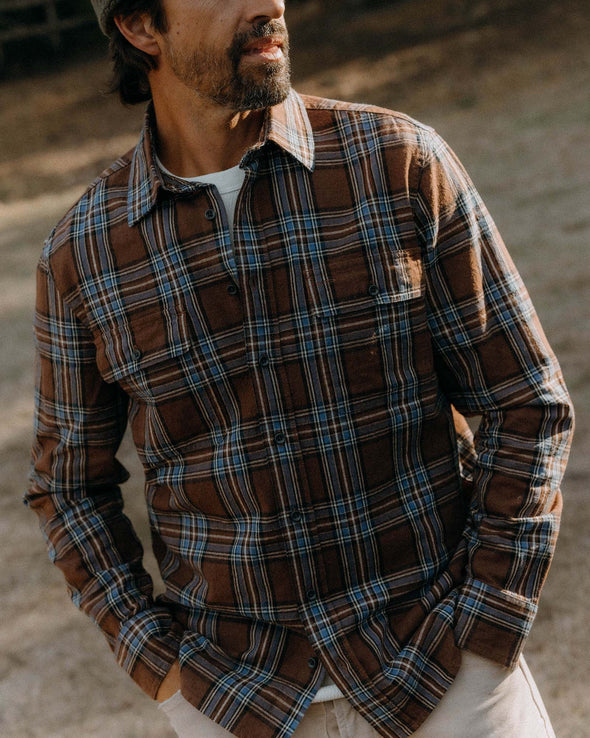 Taylor Stitch Craftsman Shirt in Brick Plaid
