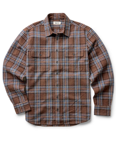 Taylor Stitch Craftsman Shirt in Brick Plaid