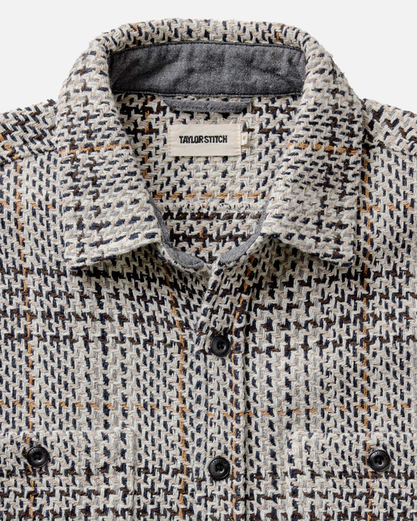 Taylor Stitch Cutter Overshirt in Stone Plaid