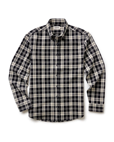 Taylor Stitch Jack LS Shirt in Coal Plaid Waffle