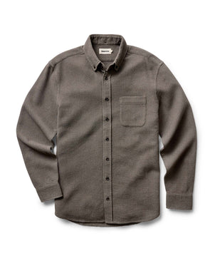 Taylor Stitch Jack LS Shirt in Fatigue Olive Waffle