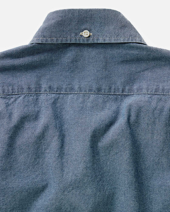 Taylor Stitch Jack LS Shirt in Washed Indigo Chambray