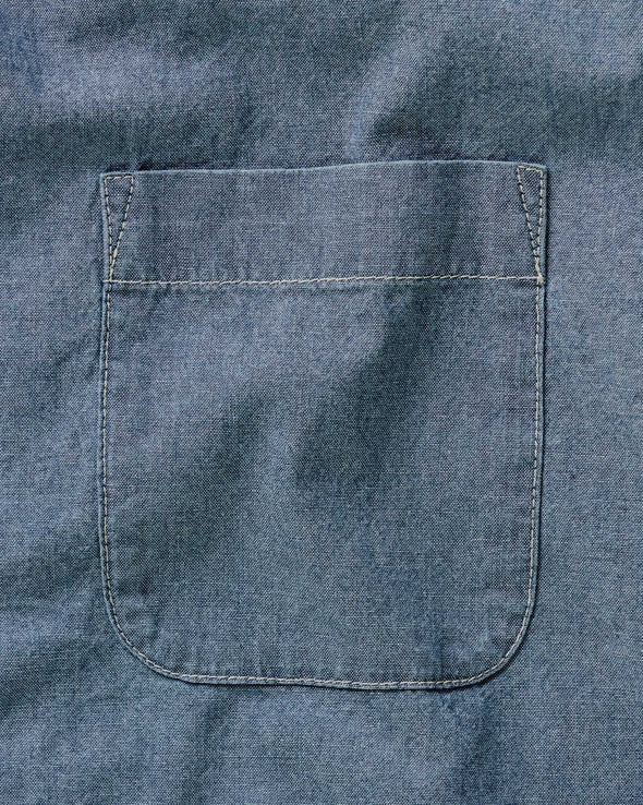 Taylor Stitch Jack LS Shirt in Washed Indigo Chambray