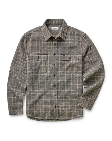 Taylor Stitch Ledge LS Shirt in Coal Plaid