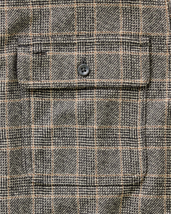 Taylor Stitch Ledge LS Shirt in Coal Plaid