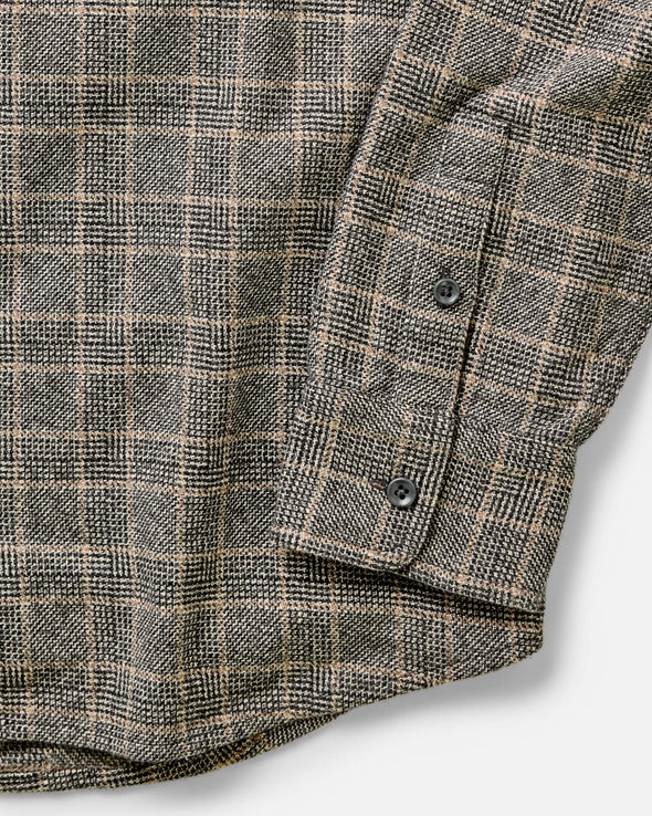 Taylor Stitch Ledge LS Shirt in Coal Plaid