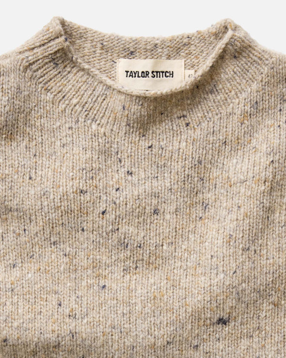 Taylor Stitch Seafarer Sweater in Natural Donegal