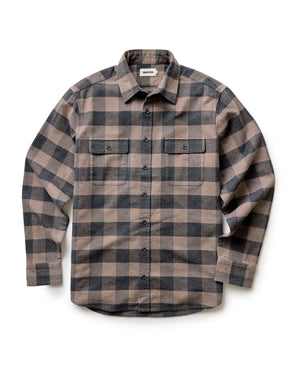 Taylor Stitch Yosemite LS Shirt in Heather Sable Buffalo Check