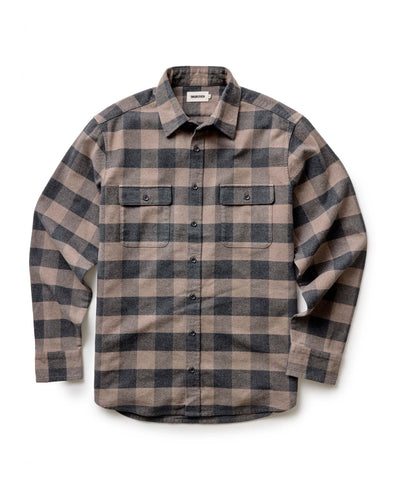 Taylor Stitch Yosemite LS Shirt in Heather Sable Buffalo Check