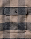 Taylor Stitch Yosemite LS Shirt in Heather Sable Buffalo Check