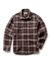 Taylor Stitch Maritime LS Shirt Jacket in Burgundy Plaid Wool