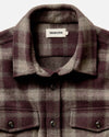 Taylor Stitch Maritime LS Shirt Jacket in Burgundy Plaid Wool