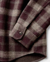 Taylor Stitch Maritime LS Shirt Jacket in Burgundy Plaid Wool