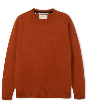 Peregrine Makers Crew Sweater in Orange