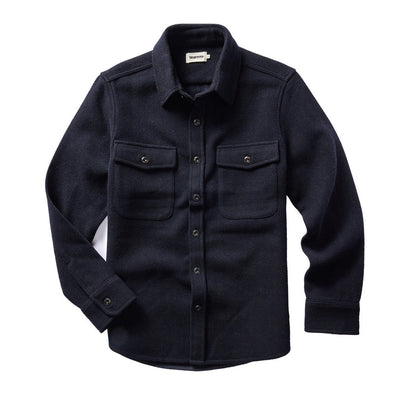 Taylor Stitch Maritime Shirt Jacket in Dark Navy Wool