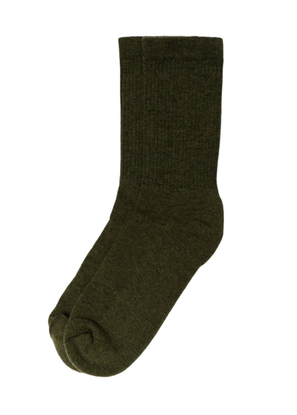 American Trench Supermerino Socks in Olive